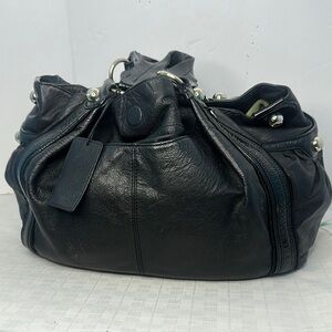 7 for All Mankind Black Leather Bag